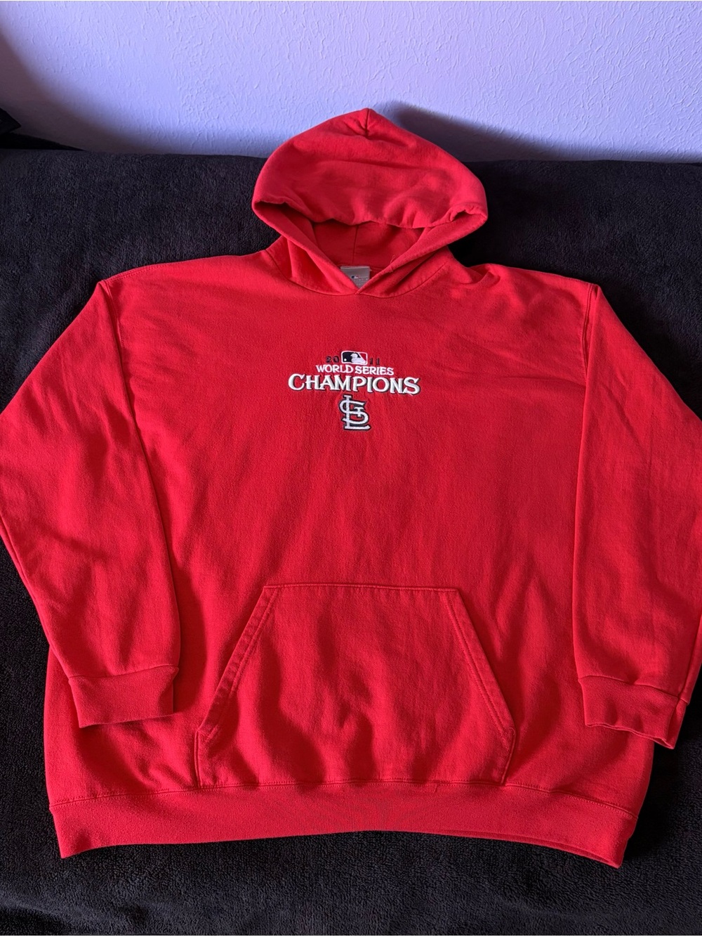 St. Louis Cardinals x MLB Genuine Merch 2011 World Series champions hoodie 2XL